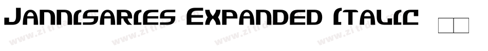 Jannisaries Expanded Italic字体转换